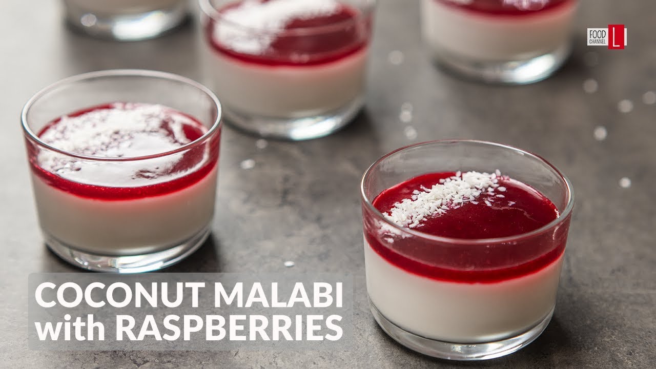 Coconut Malabi with Raspberries | Food Channel L - A New Recipe Every Day!