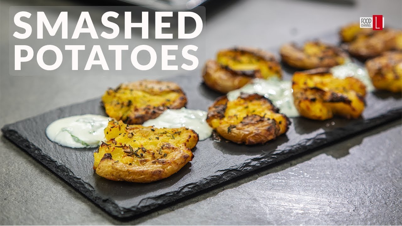 Crispy Butter Smashed Potatoes / Food Channel L - A New Recipe Every Day!