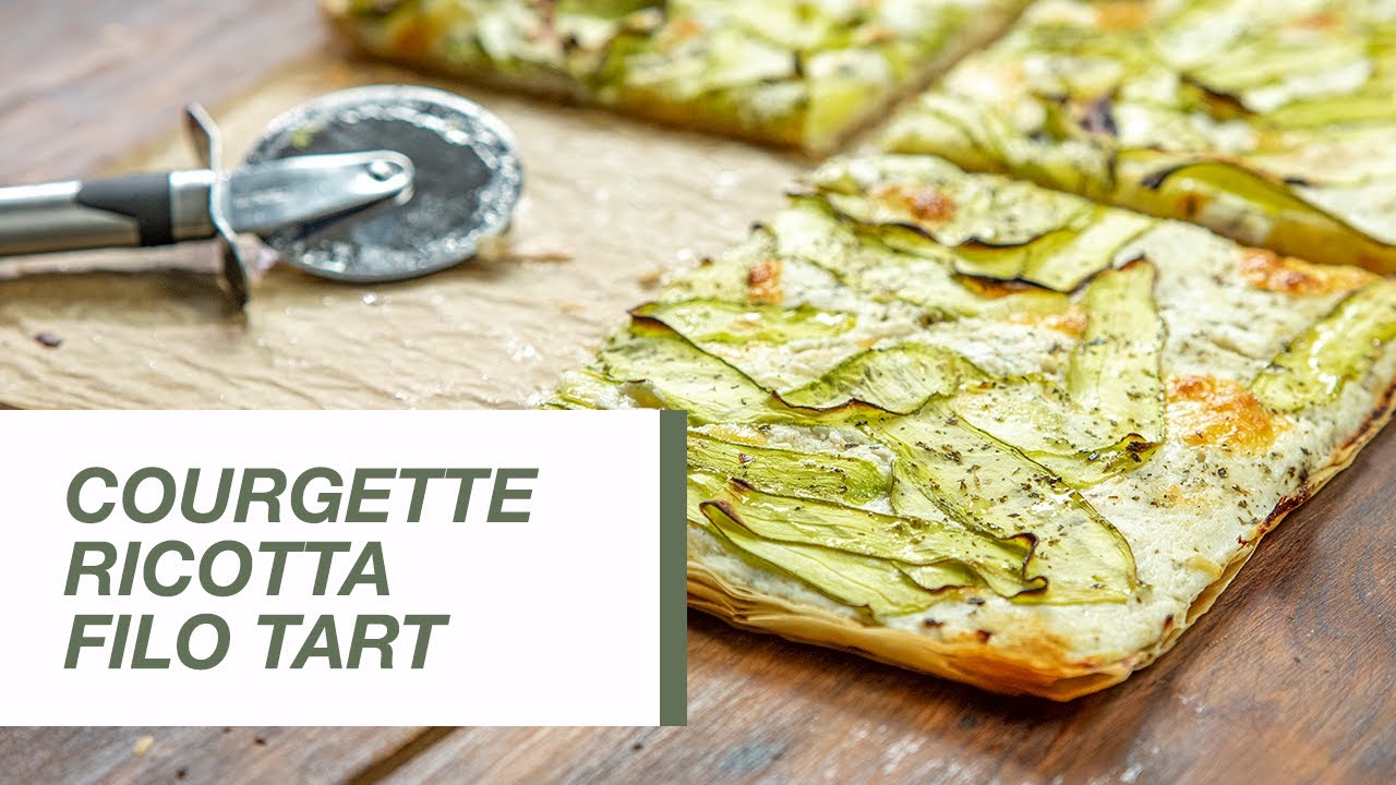 Courgette Ricotta Filo Tart | Food Channel L Recipes