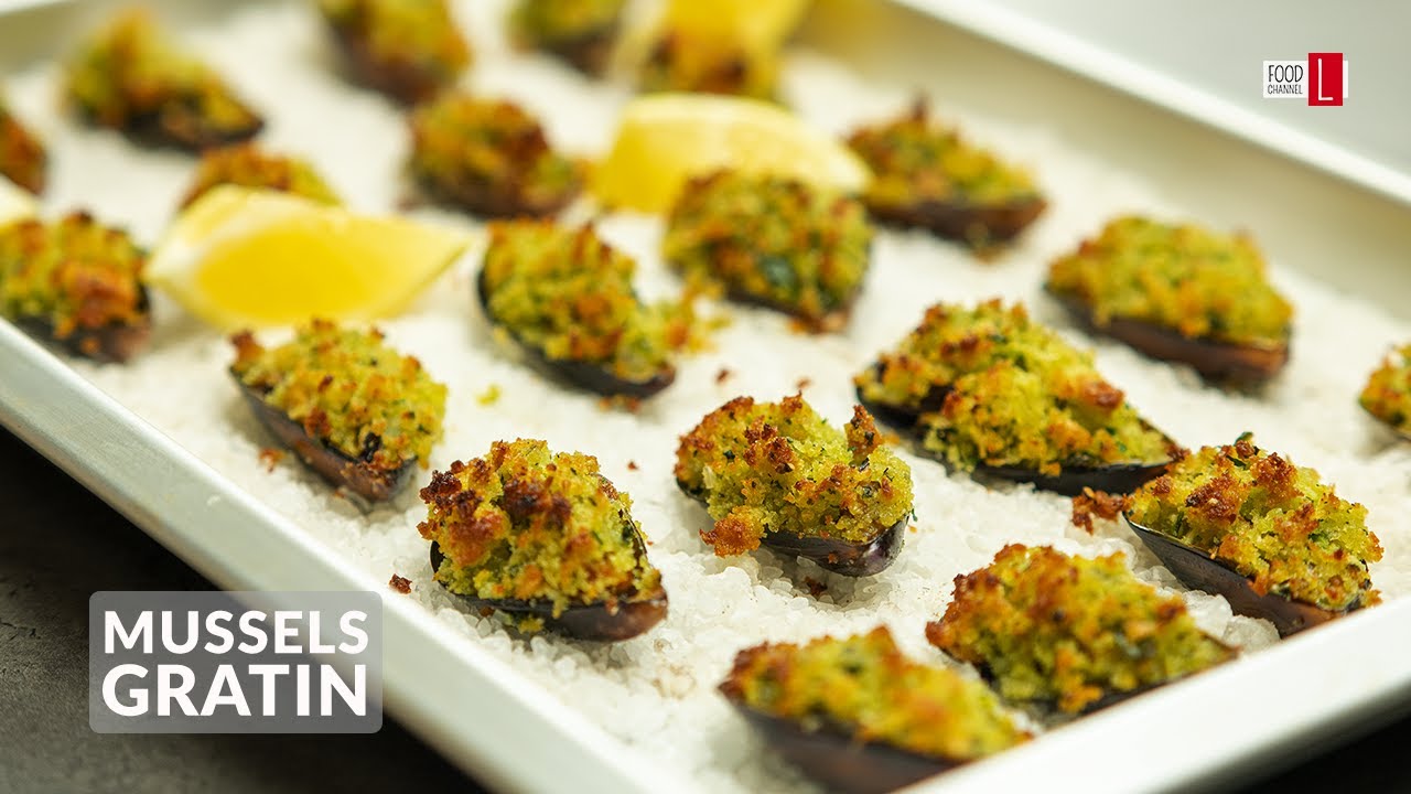 Mussels Gratin | Food Channel L Recipes