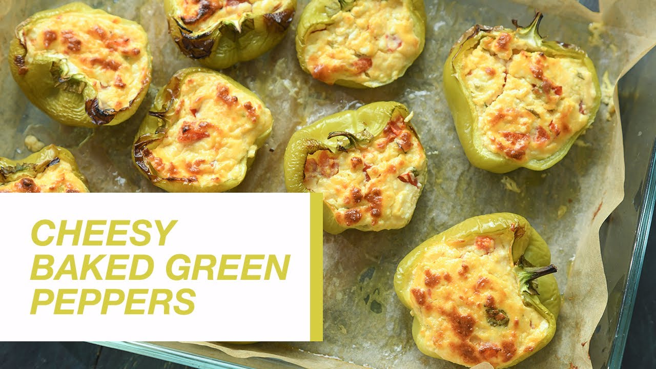 Cheesy Baked Green Peppers | Food Channel L Recipes