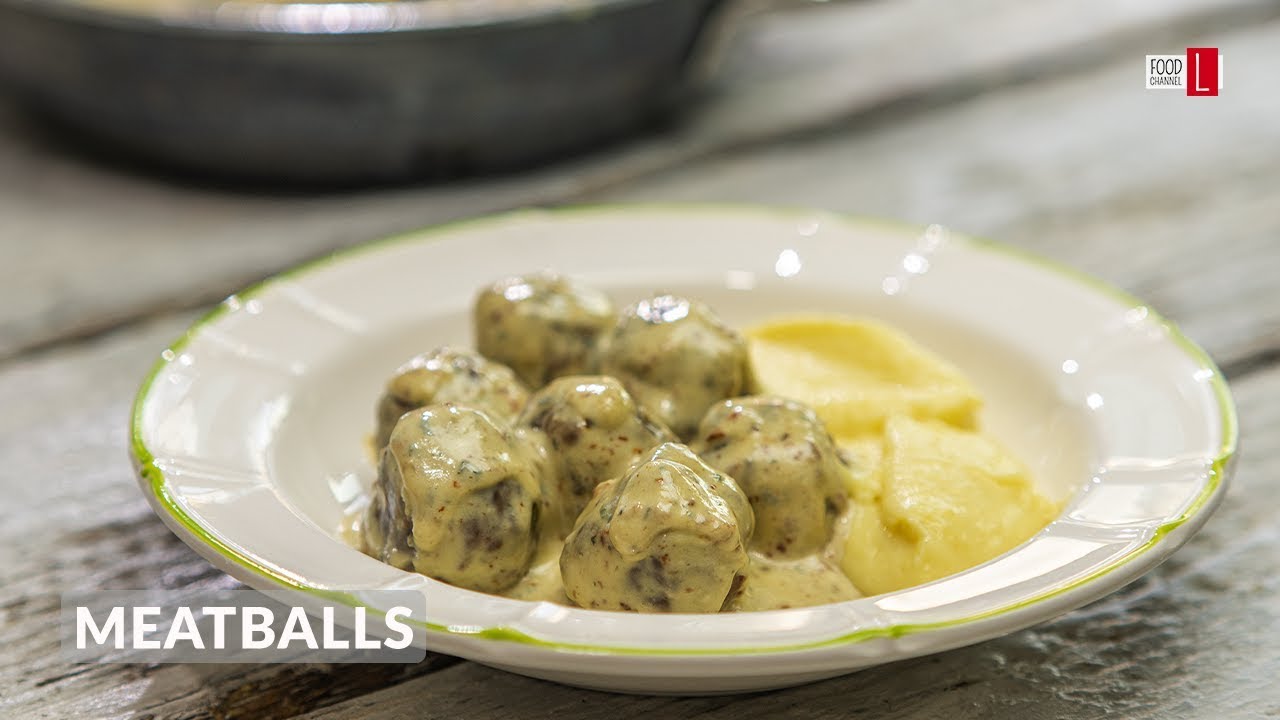Meatballs with Blue Cheese Cream Sauce | Food Channel L Recipes