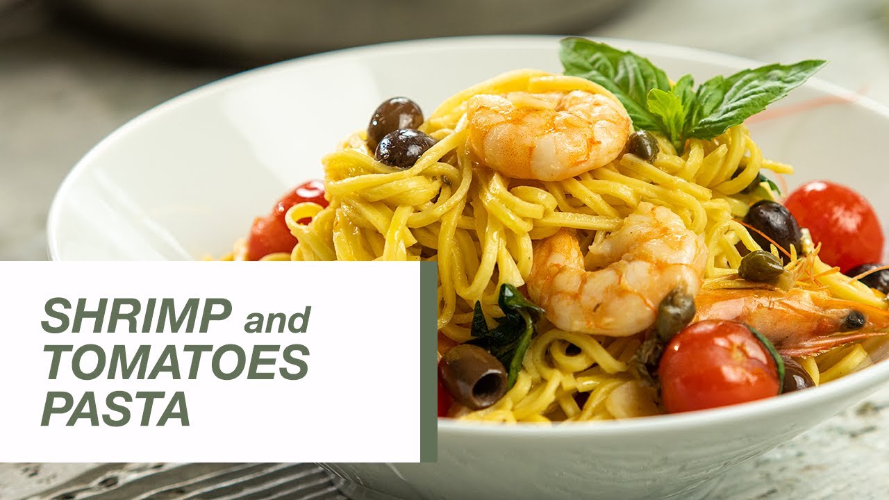Shrimp and Cherry Tomatoes Pasta | Food Channel L Recipes