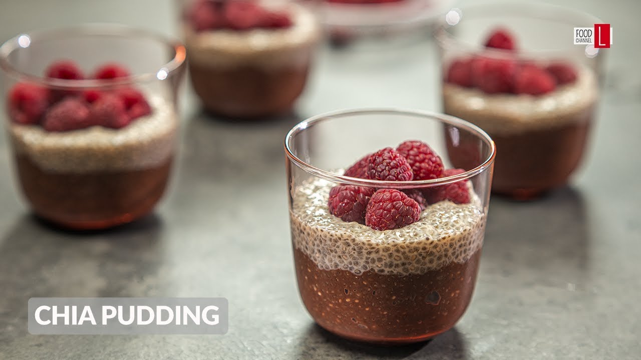 Chocolate and Raspberry Chia Pudding | Food Channel L - A New Recipe Every Day!