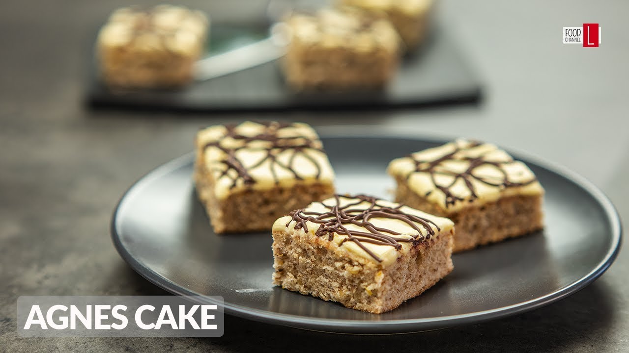 Agnes Cake | Walnut Cake with Egg Yolk Icing | Food Channel L - A New Recipe Every Day!