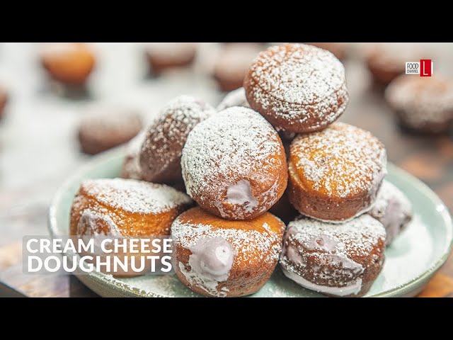 Cream Cheese Doughnuts | Donuts with Blueberry Cream Cheese | Food Channel L Recipes