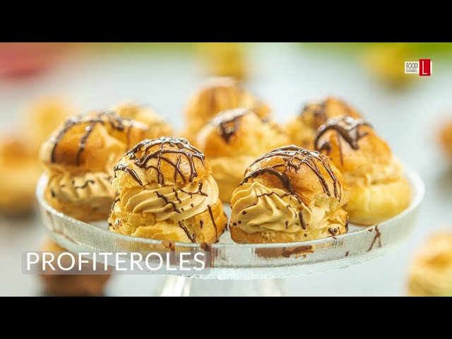 Profiteroles with Coffee and Caramel Cream | Food Channel L Recipes