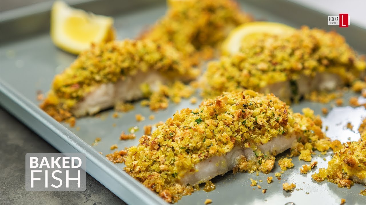 Baked Fish with Bread Crumbs | Food Channel L - A New Recipe Every Other Day!