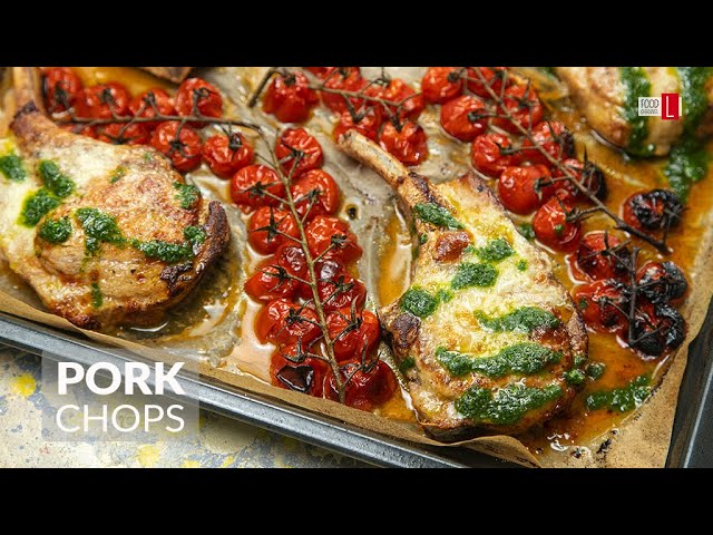 Pork Chops with Cherry Tomatoes and Mozzarella | Food Channel L Recipes