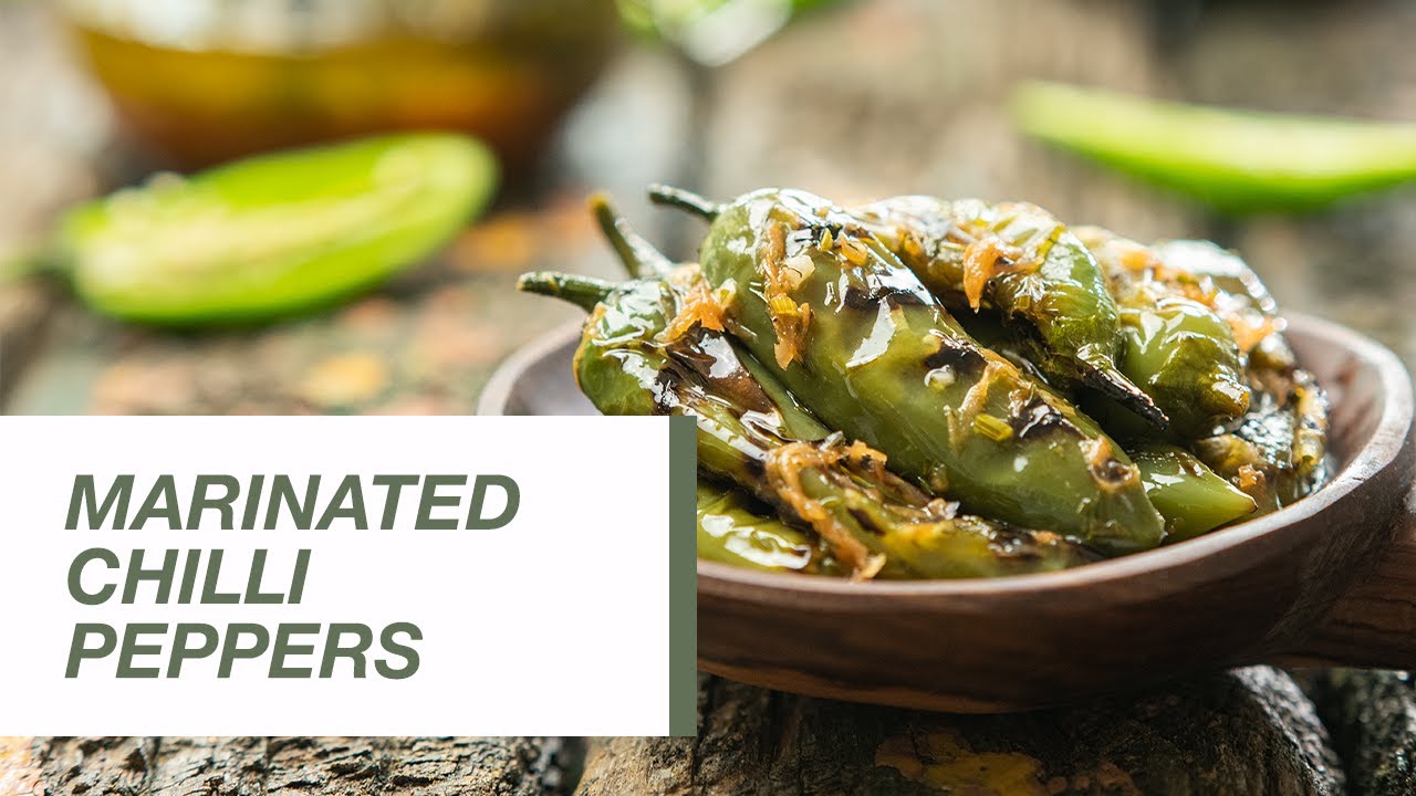 Marinated Roasted Chilli Peppers | How to Marinate Chilli Peppers | Food Channel L Recipes