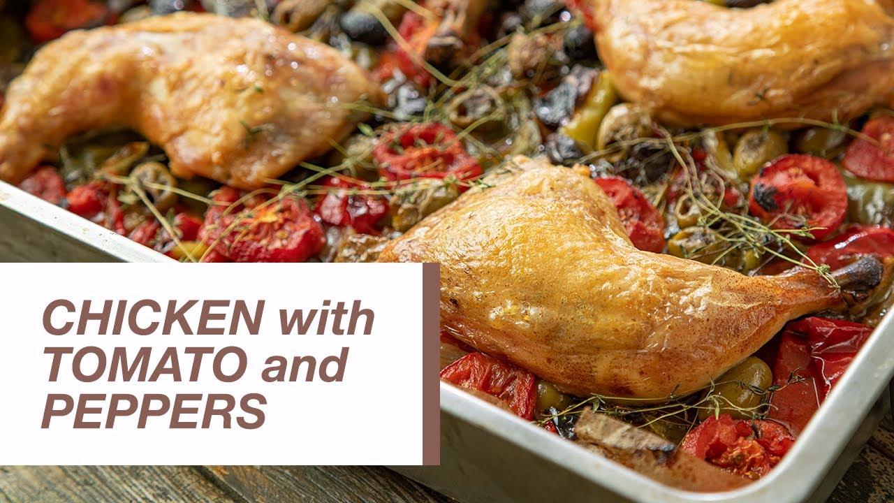 Chicken with Tomatoes and Peppers | Food Channel L Recipes