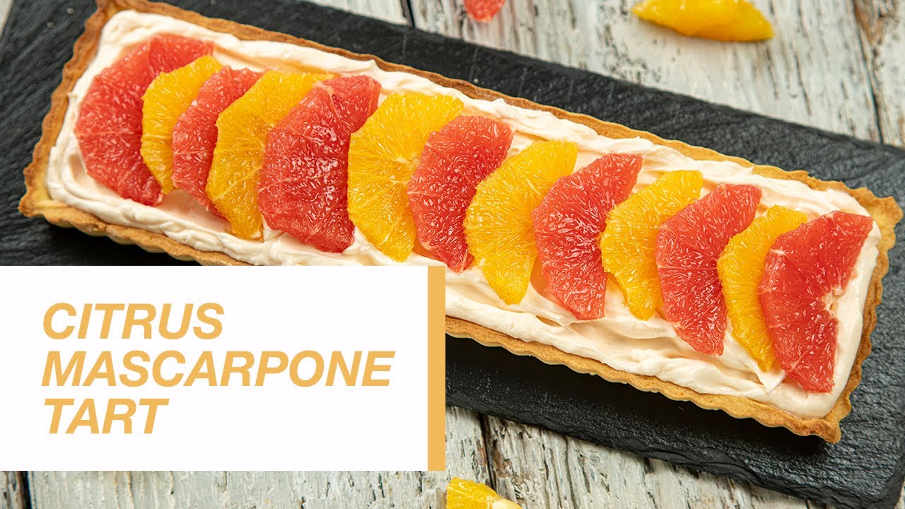 Citrus Mascarpone Tart | Food Channel L Recipes