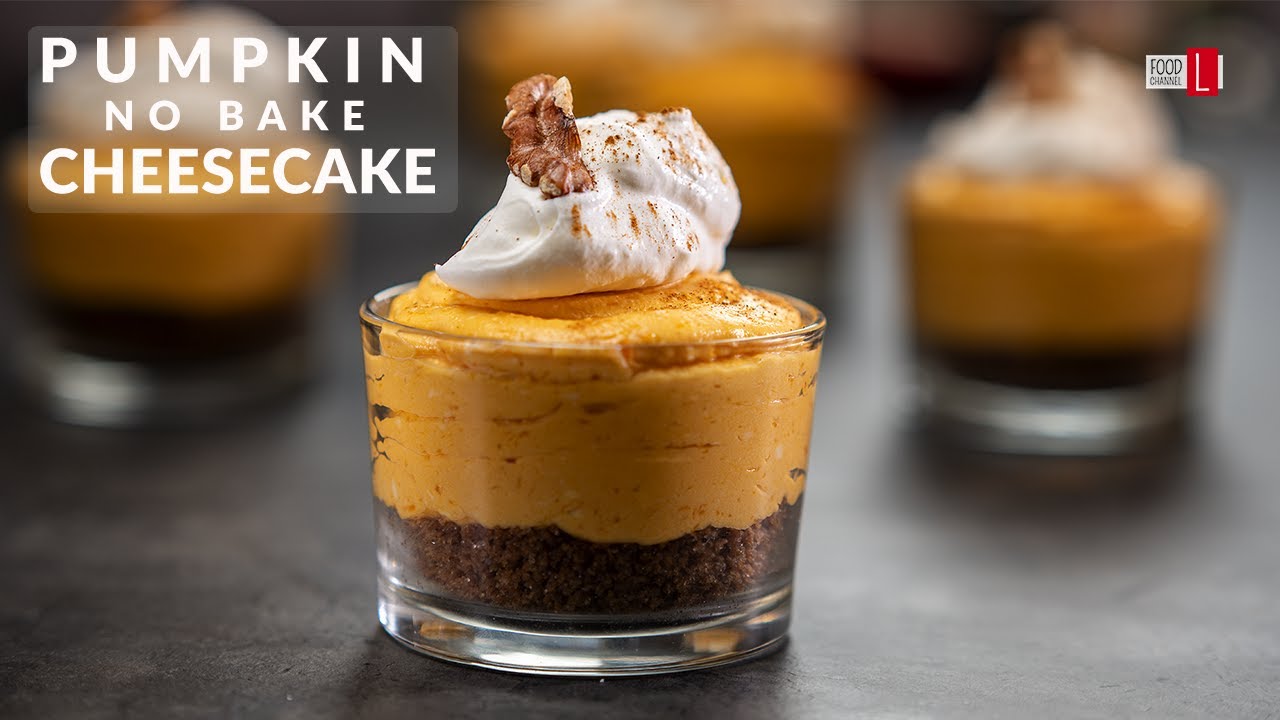 Easy No Bake Pumpkin Cheesecake / A New Recipe Every Day!