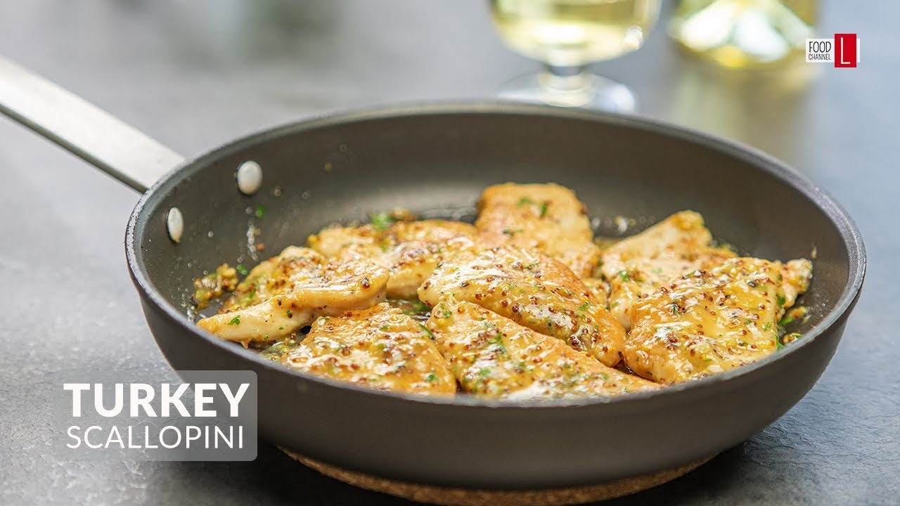 Turkey Scallopini with Wine Sauce | Food Channel L Recipes