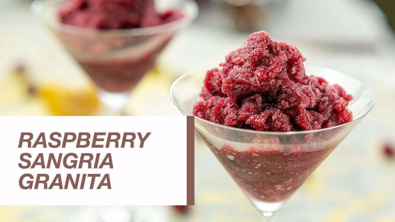Raspberry Sangria Granita | Food Channel L Recipes