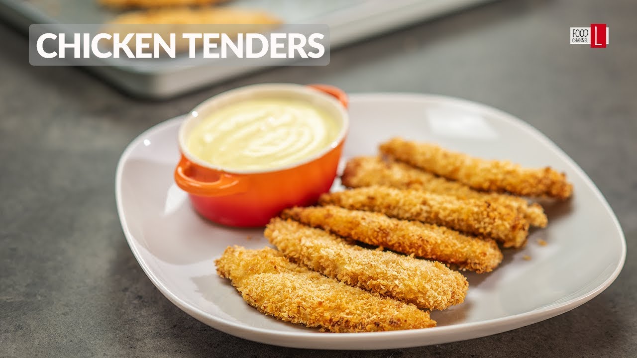 Crispy Baked Chicken Tenders with Curry Mayo | Food Channel L - A New Recipe Every Day!